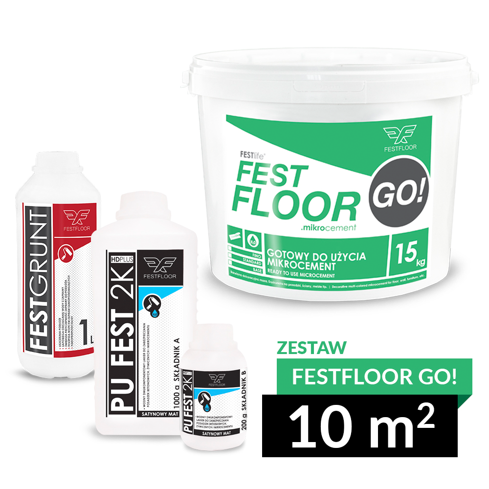 Mikrocement Fest Floor | Lubimywykanczac |15 m2 zestaw mikrocementu
